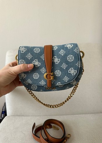 Mavi Baskılı Denim Kadın Çanta - Görsel 2