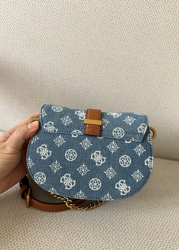 Mavi Baskılı Denim Kadın Çanta - Görsel 7