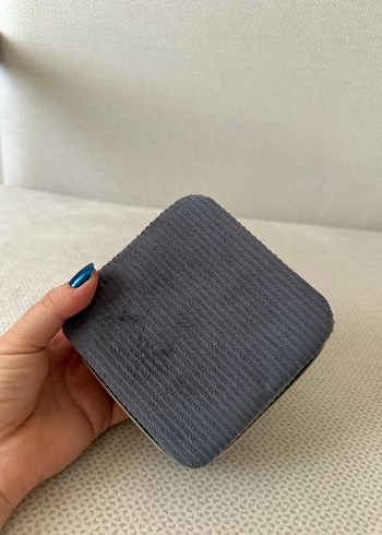 Aynalı Gri-Bej Makyaj Organizeri - Görsel 3