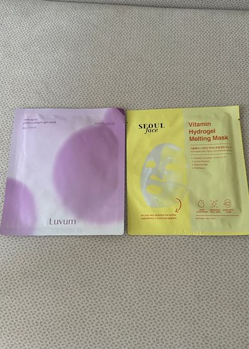 Luvum ve Seoul Vitamin Hidrojel Yüz Maskeleri - Görsel 8