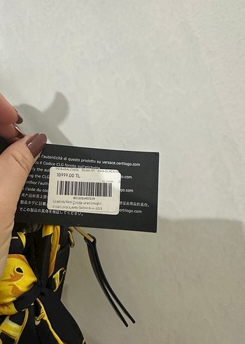 Sarı Baskılı Velcro Detaylı Kadın Çanta - Görsel 3