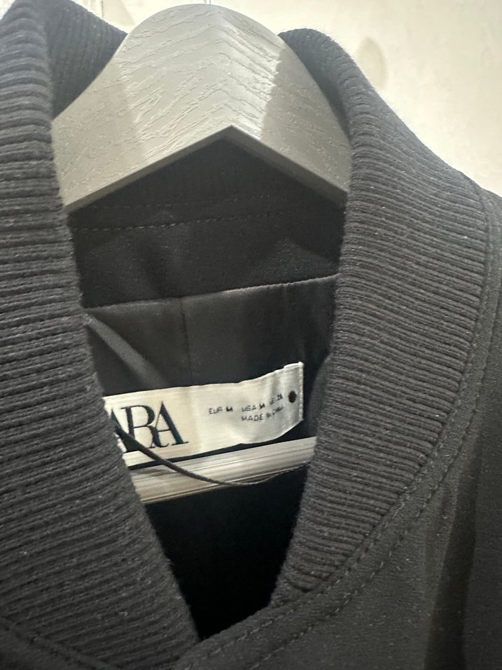 Düğmeli Siyah Midi Kadın Ceket - Görsel 3