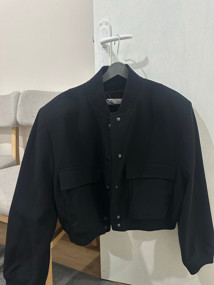 Düğmeli Siyah Midi Kadın Ceket - Görsel 5