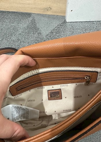 Guess Kadın Bej Deri Askılı Çanta - Görsel 4