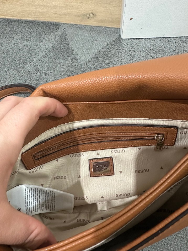 Guess Kadın Bej Deri Askılı Çanta - Görsel 4