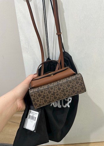 Baskılı Kahverengi Deri Kadın Çanta - Görsel 8