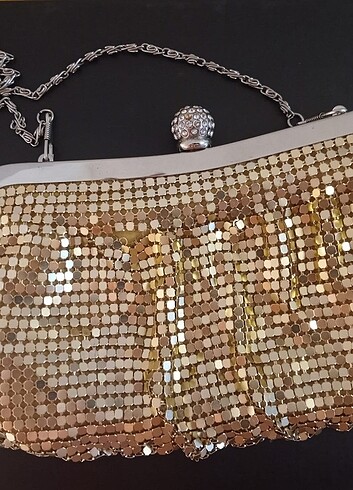 Gold reng şık portföy çanta 