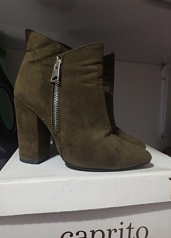 Haki yeşil bootie 