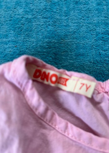 Denokids Deno kids Kız Çocuk Pembe Zebra Desenli Elbise 7 yaş