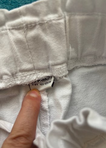 LC Waikiki LCW Kids Kız Çocuk Beyaz Denim Pantolon 7-8 yaş
