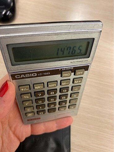  Beden Renk Vintage Casio Hesap Makinası