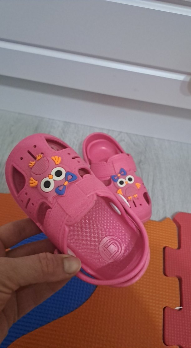 Pembe Kız Çocuk Baskılı Kaydırmaz Terlik - Görsel 3