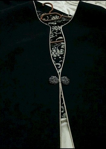 Düğmeli Siyah Midi Kadın Takım Elbise - Görsel 5