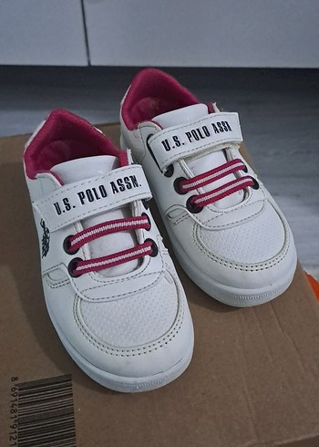 U.S. Polo Assn. Kız Beyaz Sneaker Velcro