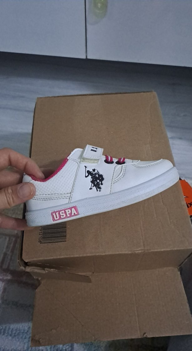 U.S. Polo Assn. Kız Beyaz Sneaker Velcro - Görsel 2