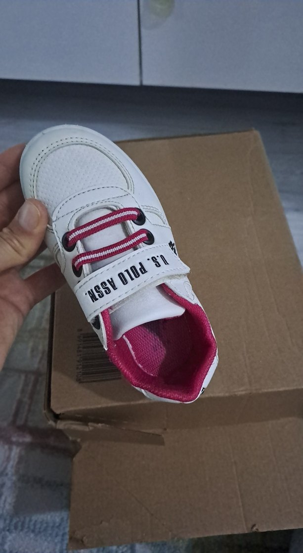 U.S. Polo Assn. Kız Beyaz Sneaker Velcro - Görsel 4