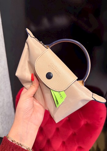 Longchamp Bej Mini Capraz Canta
