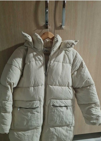 Zara Ekru Sisme Mont