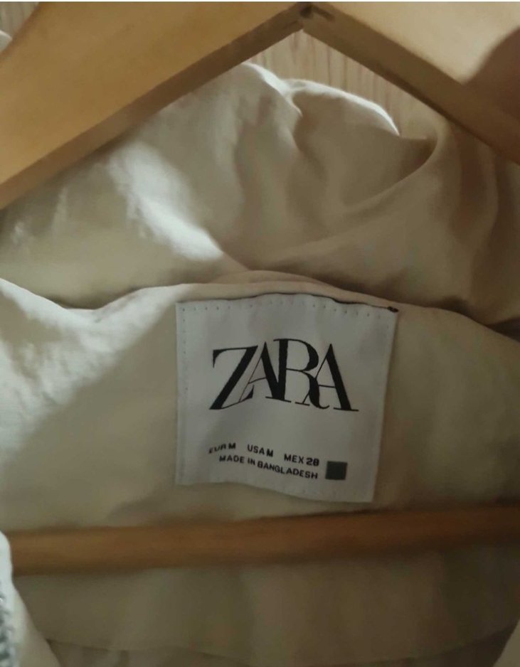 Zara Ekru Şişme Mont — görsel 2/3