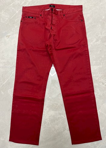 Hugo Boss Boss Erkek Bordo Pantolon 36 32 Sifir Hic Giyilmedi