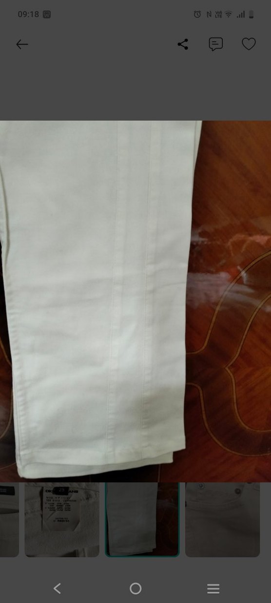 DKNY marka beyaz kot pantolon — görsel 5/7