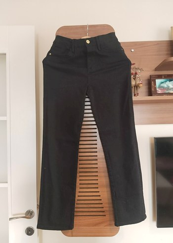 Diğer Frame Marka Siyah Yuksek Bel Duz Paca Jean