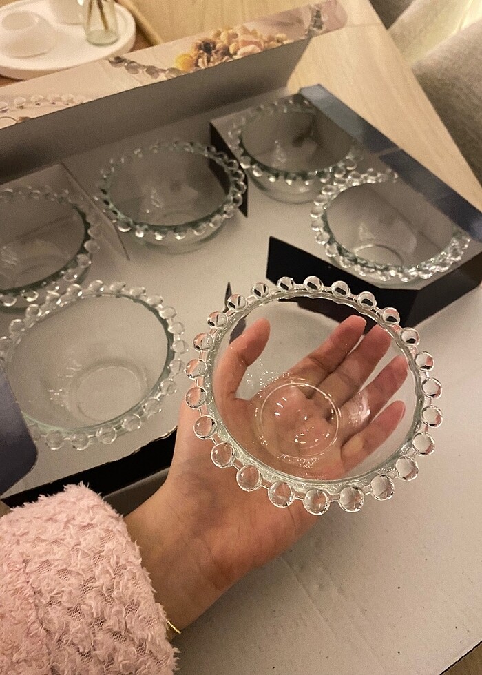 Kutulu 6lı cam kase seti - Görsel 5