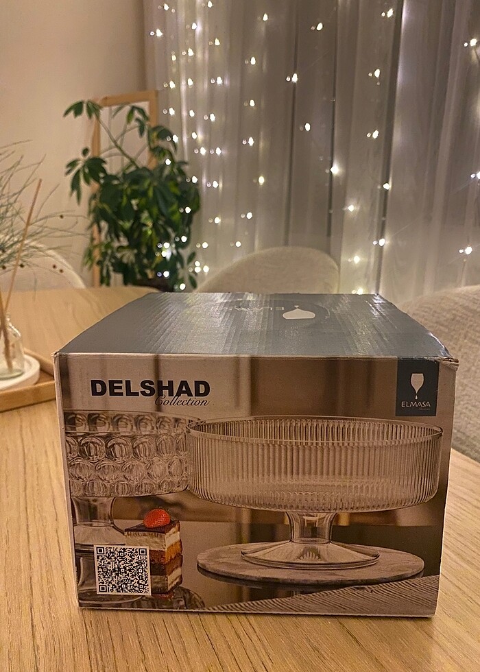 Kutulu ayaklı cam kase - Görsel 2