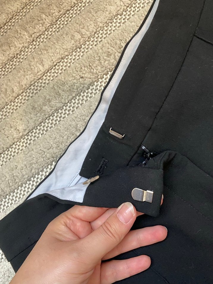 Kadın Siyah Piliseli Kumaş Pantolon - Görsel 2