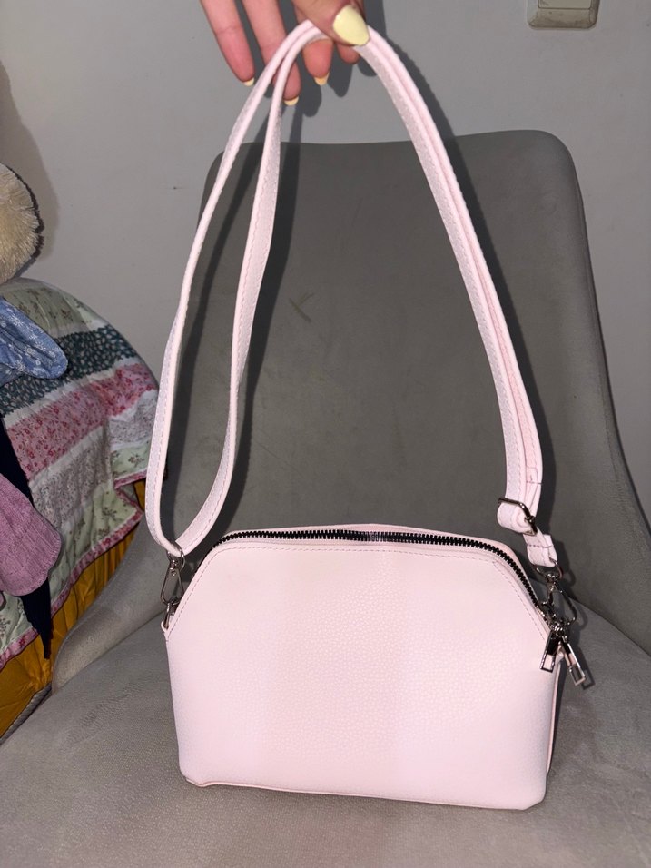 Pastel Pembe Minimal Omuz Çantası — görsel 3/5
