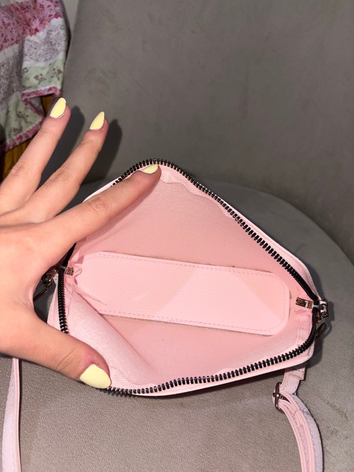 Pastel Pembe Minimal Omuz Çantası — görsel 4/5