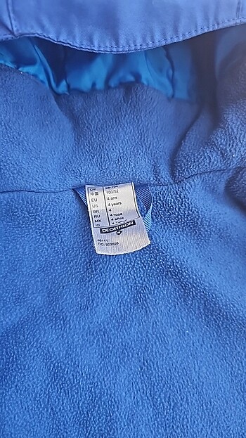 4 Yaş Beden mavi Renk Wedze decathlon kar montu