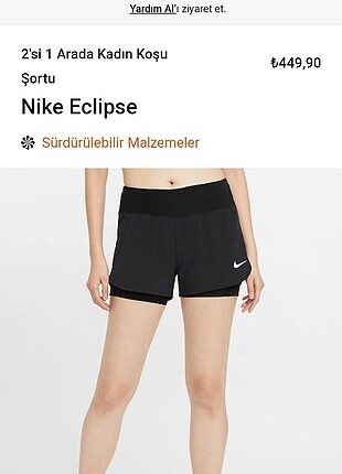 Nike taytli sort