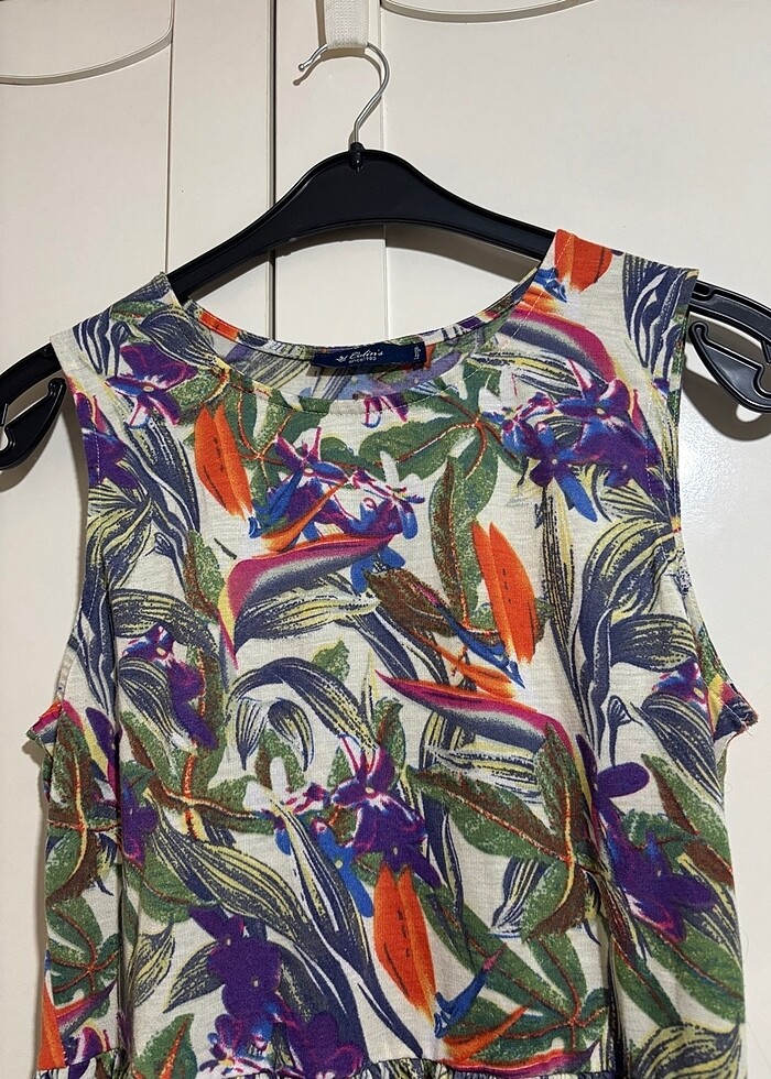 Desenli elbise - Görsel 2