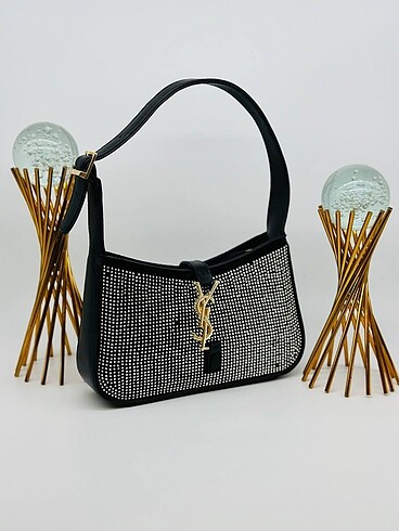 YSL taşlı baget çanta