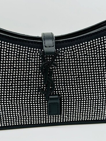 Beden siyah Renk YSL taşlı baget çanta