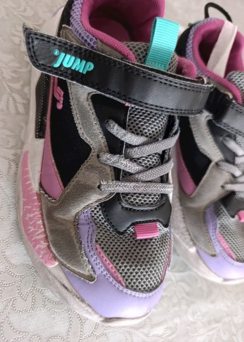 Mor Bağcıklı Kız Spor Ayakkabısı jump - Görsel 2
