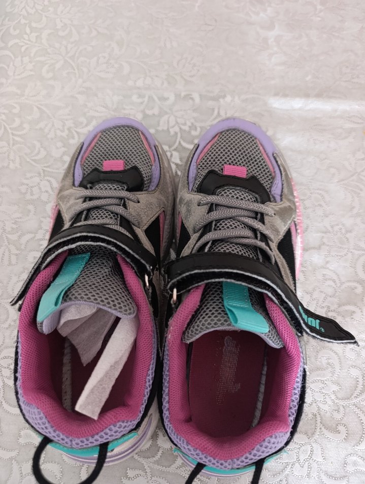 Mor Bağcıklı Kız Spor Ayakkabısı jump - Görsel 5