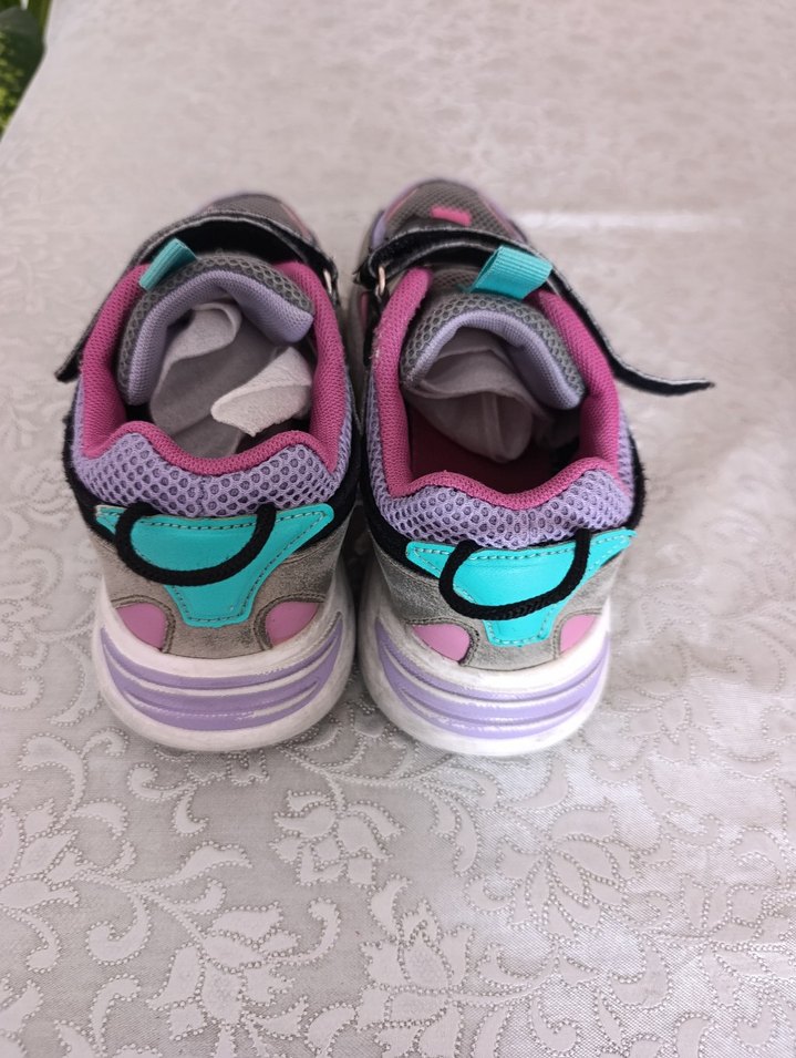 Mor Bağcıklı Kız Spor Ayakkabısı jump - Görsel 4