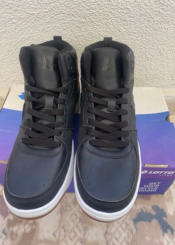 41 Beden Siyah Erkek Spor Ayakkabı Velcro Detaylı