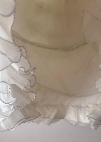 Diğer Beyaz Fırfırlı kız çocuk gelinlik