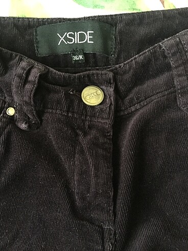 LC Waikiki Mor/Mürdüm Kadife Pantolon