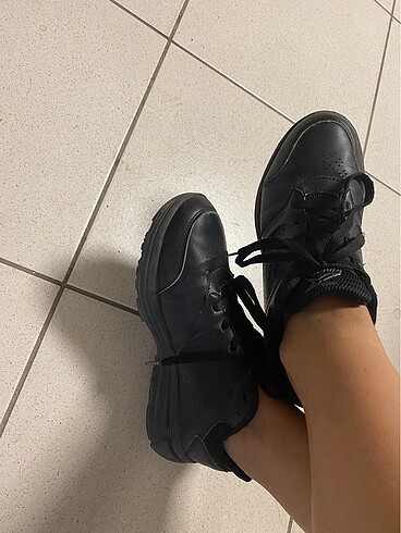 38 Beden siyah Renk Kinetix Siyah Spor Ayakkabı