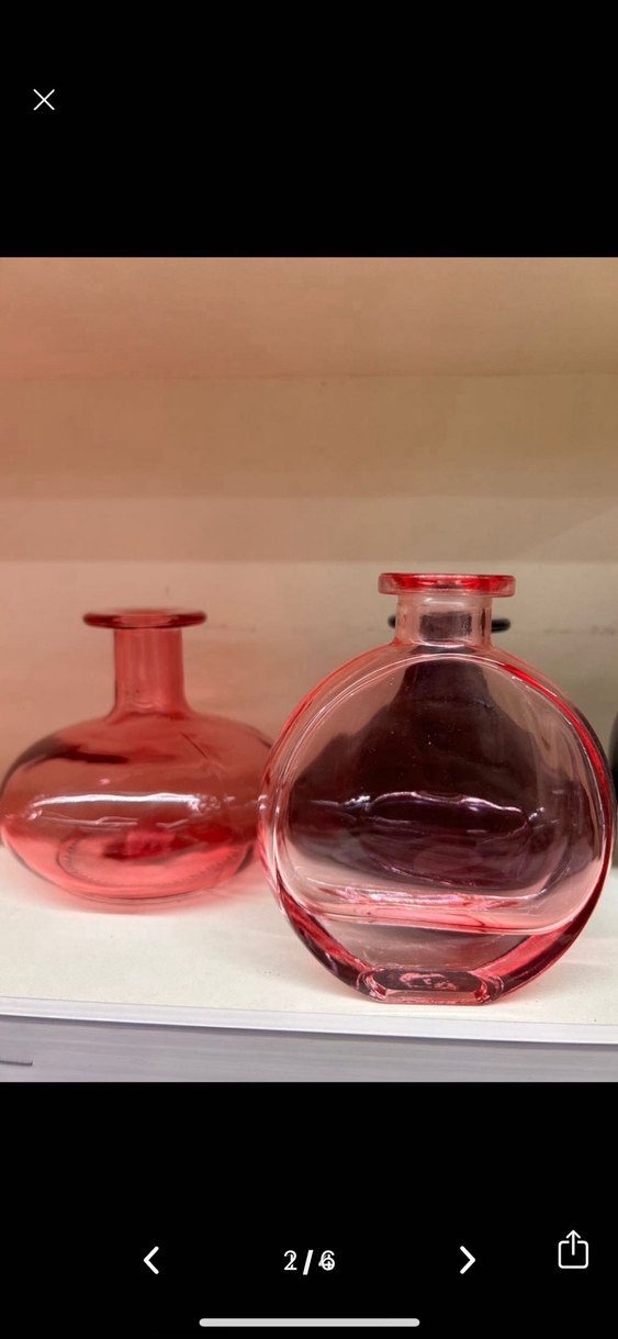 Sıfır Renkli Pembe Cam Vazo - Görsel 2