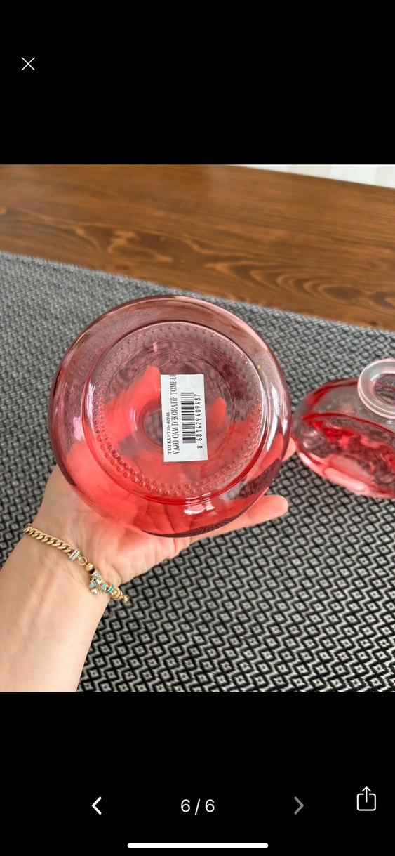 Sıfır Renkli Pembe Cam Vazo - Görsel 4