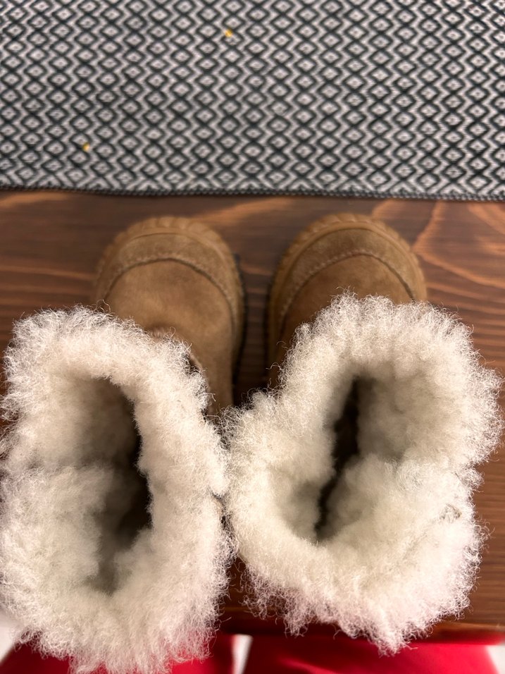 Kız Çocuk Kahverengi Peluş Detaylı Bot - Görsel 5