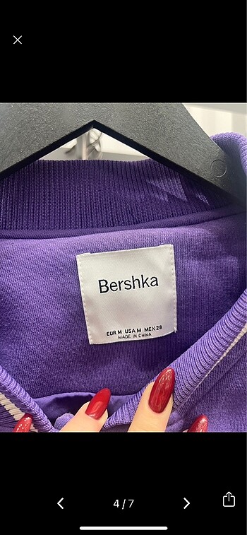 m Beden Bershka astarlı bomber ceket