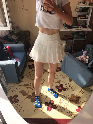 Harajuku etek,Pileli etek,Kore tarzı etek,H&M etek