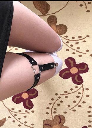 s Beden siyah Renk Vücut kolyesi,Bacak aksesuarı,bacak kemeri,Harajuku