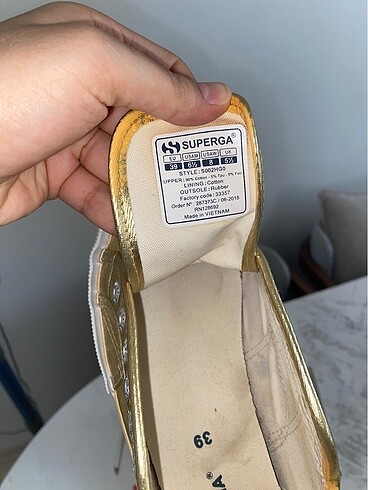 39 Beden altın Renk Gold Superga